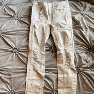 white distressed jeans
